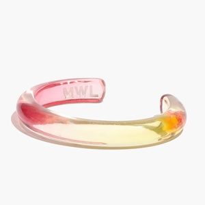 NWOT Madewell Ombré Resin Cuff Bracelet